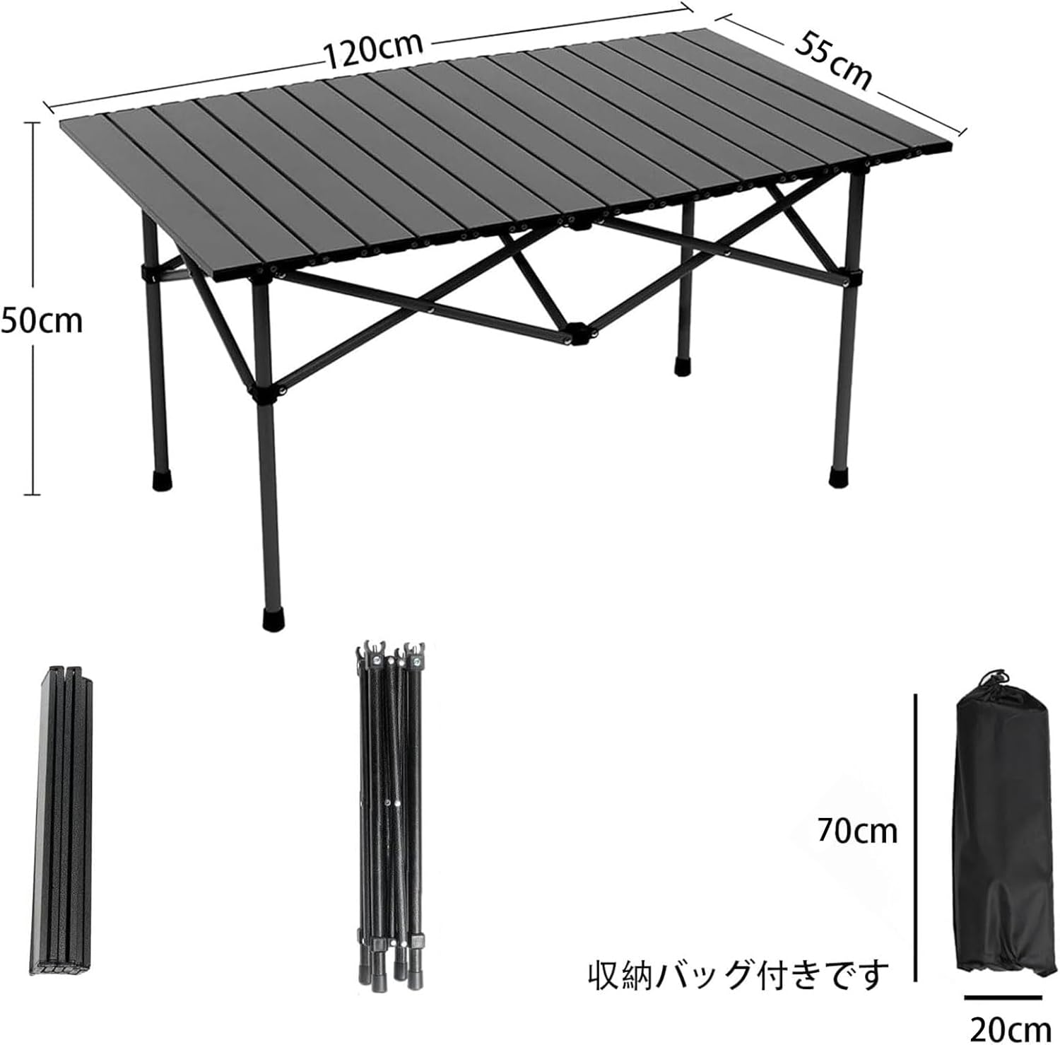 サイドテーブルスケボー　アクリル アウトドア キャンプ　IGTテーブル　収納付き サイドテーブルスケボー アクリル アウトドア キャンプ IGTテーブル